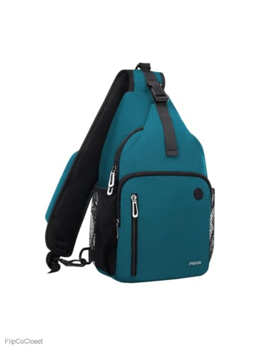 MOSISO Sling Backpack Polyester Crossbody Chest Bag USB Port Hiking Daypack